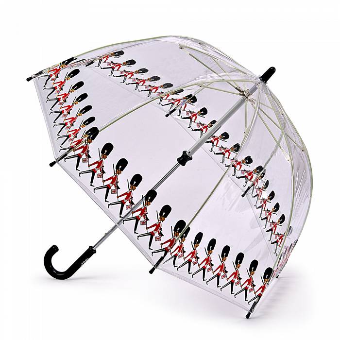 Детский зонт-трость прозрачный Fulton Funbrella-4 C605 Guards (Солдатики)